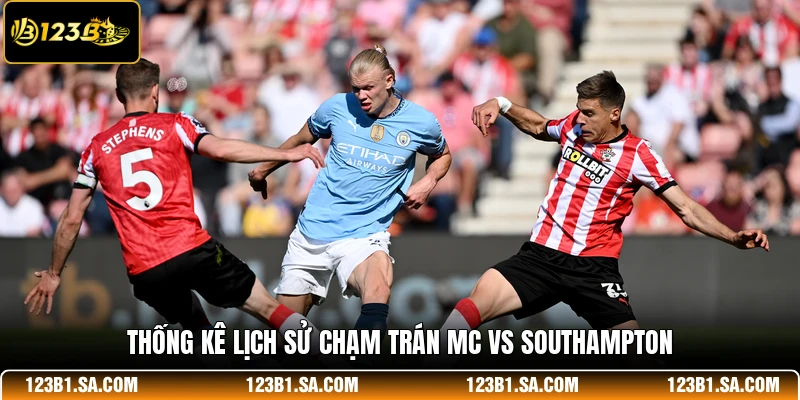 Thống kê lịch sử chạm trán MC vs Southampton